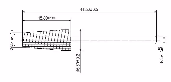 Пылезащищенное сверло для ногтей из карбида вольфрама с коническим цилиндром